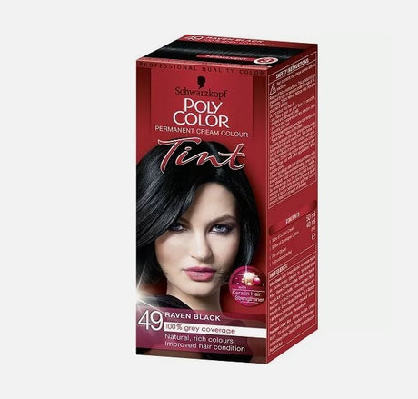 Schwarzkopf Poly Color Tint 49 Raven Black Hair Dye