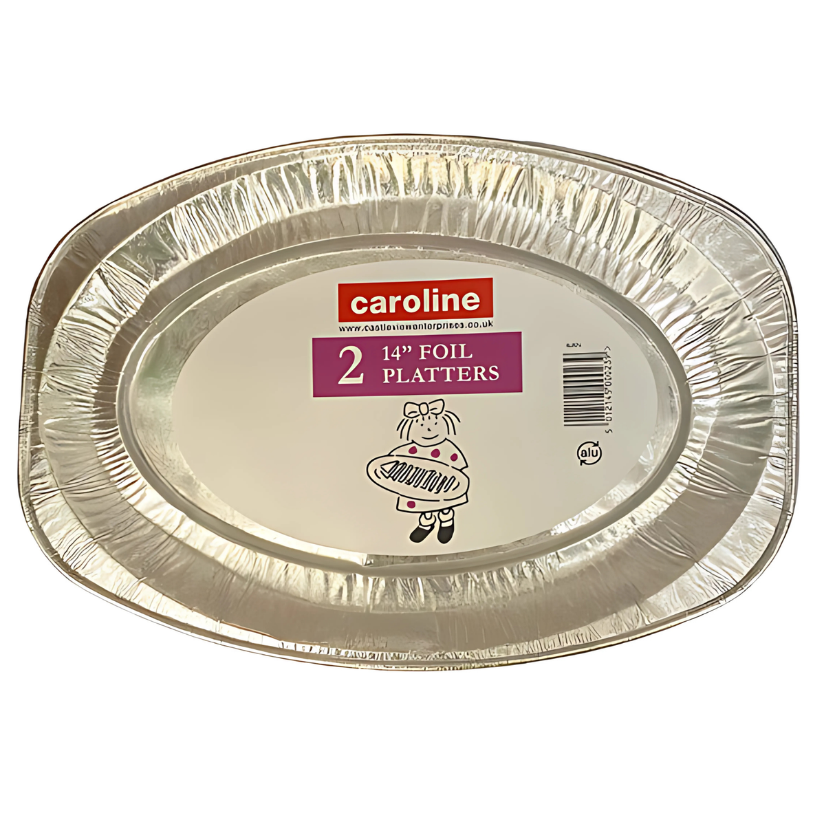 Caroline Foil Platter Small 14" | Pack of 2 (N1070)