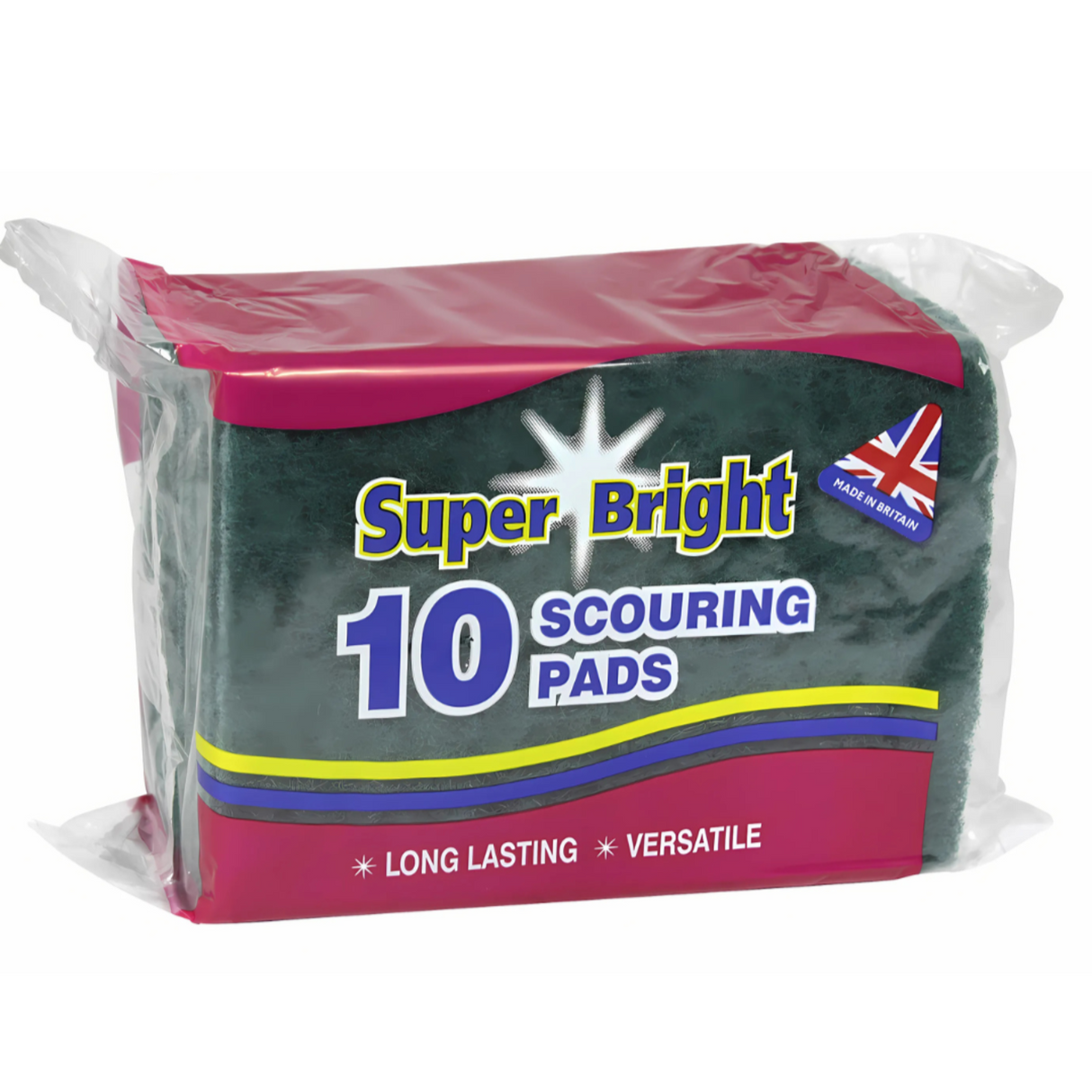Super Bright Scouring Pads Pack of 10