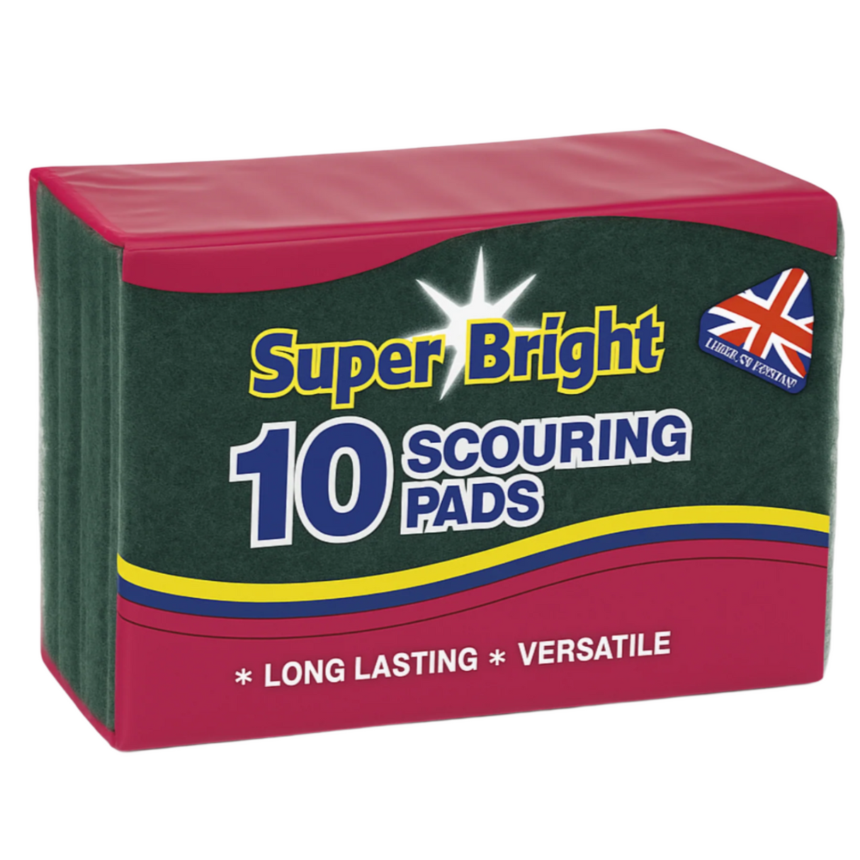 Super Bright Scouring Pads Pack of 10