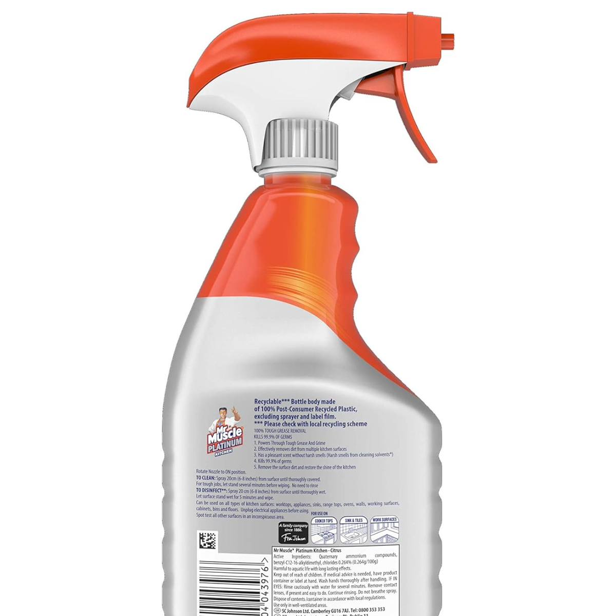 Mr Muscle Platinum Kitchen Cleaner Spray 500ml