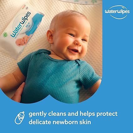 WaterWipes Sensitive Biodegradable Plastic-Free Baby Wipes 60s