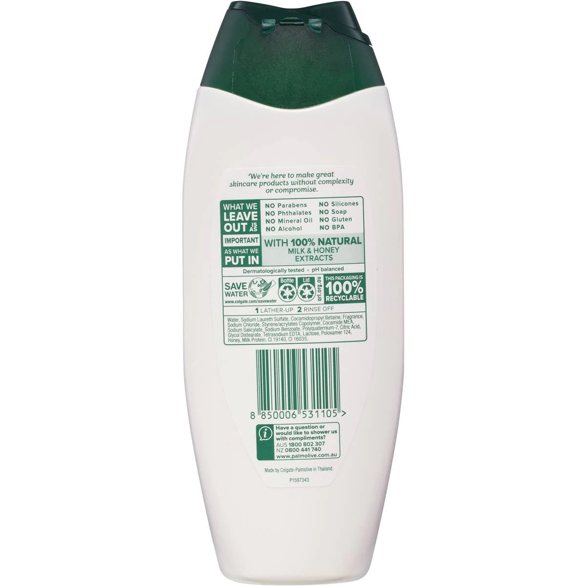 Palmolive Naturals Milk & Honey Shower Gel 500ml