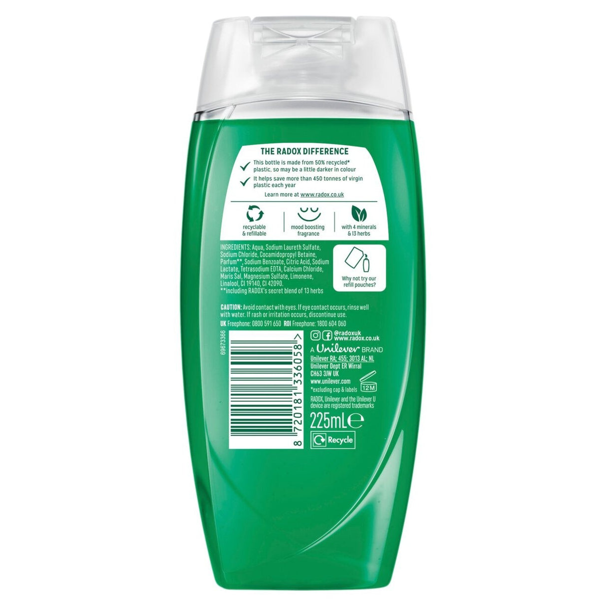 Radox Feel Hydrated Mood Boosting Shower Gel 225ml