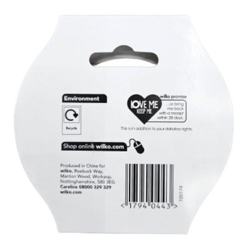 Wilko Clear Adhesive 24mm x 60m Packing Tape (1 Inch) Back