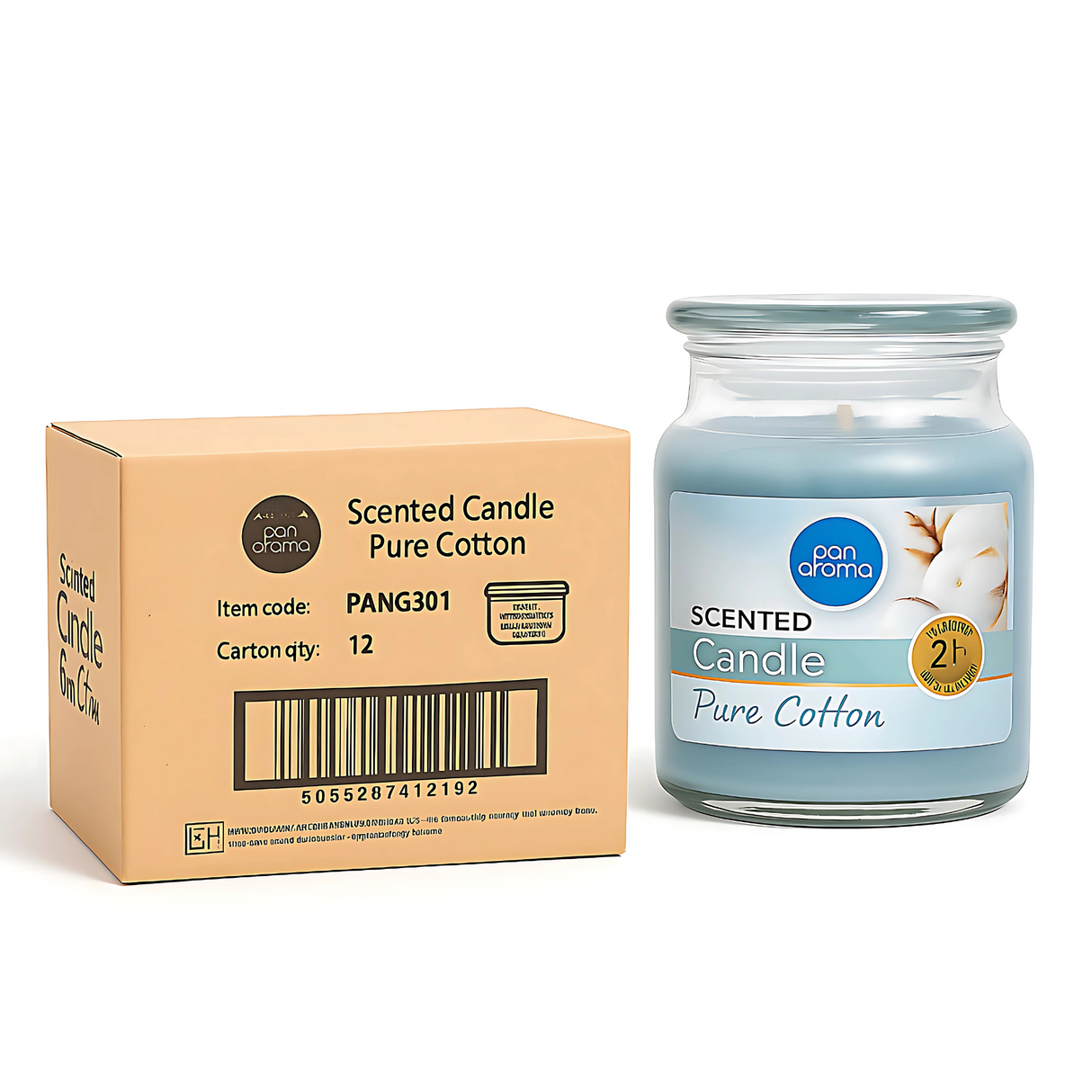 Pan Aroma Jar Candle Pure Cotton 85g | Pack of 12