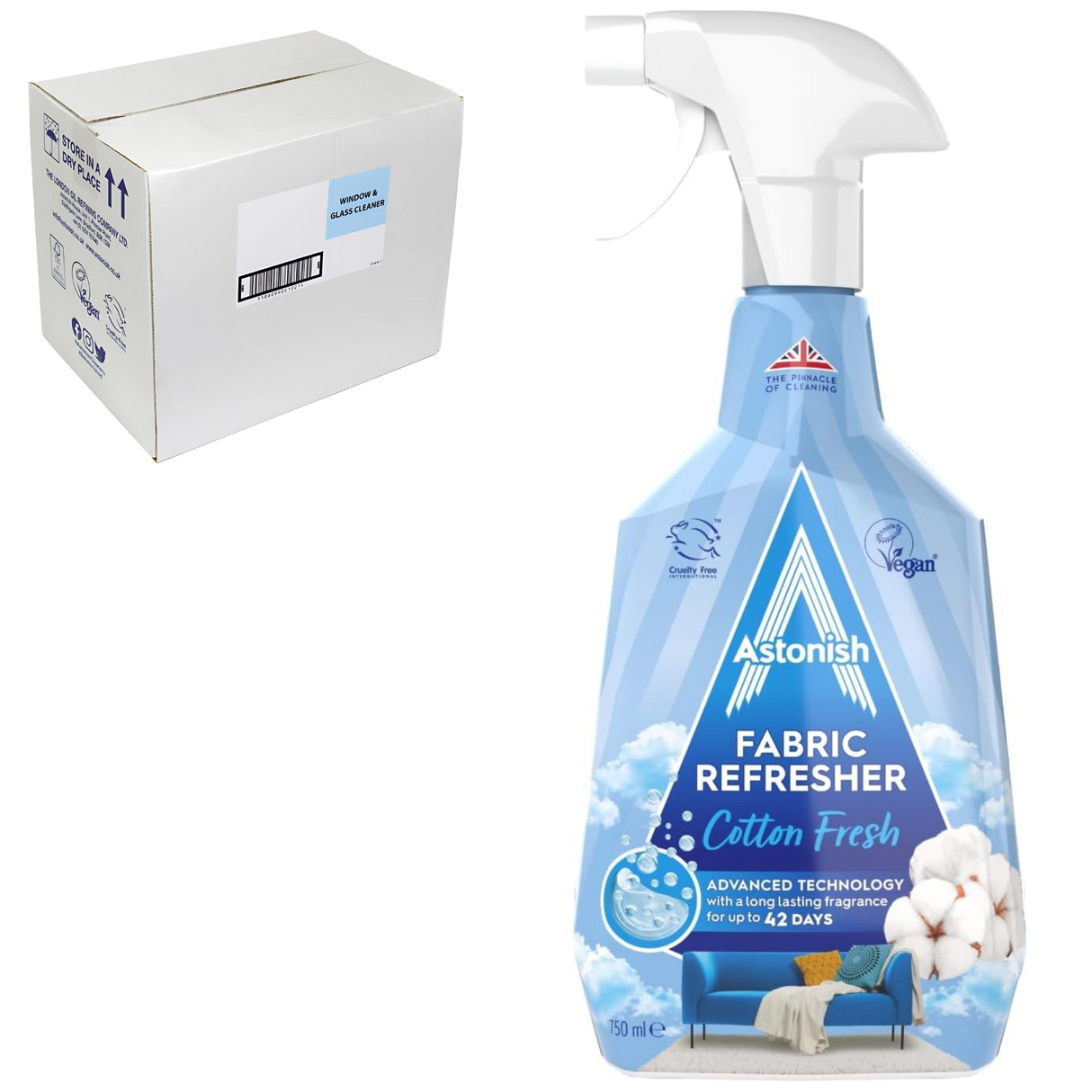 Astonish Fabric Refresher Cotton Fresh 750ml | Pack of 12