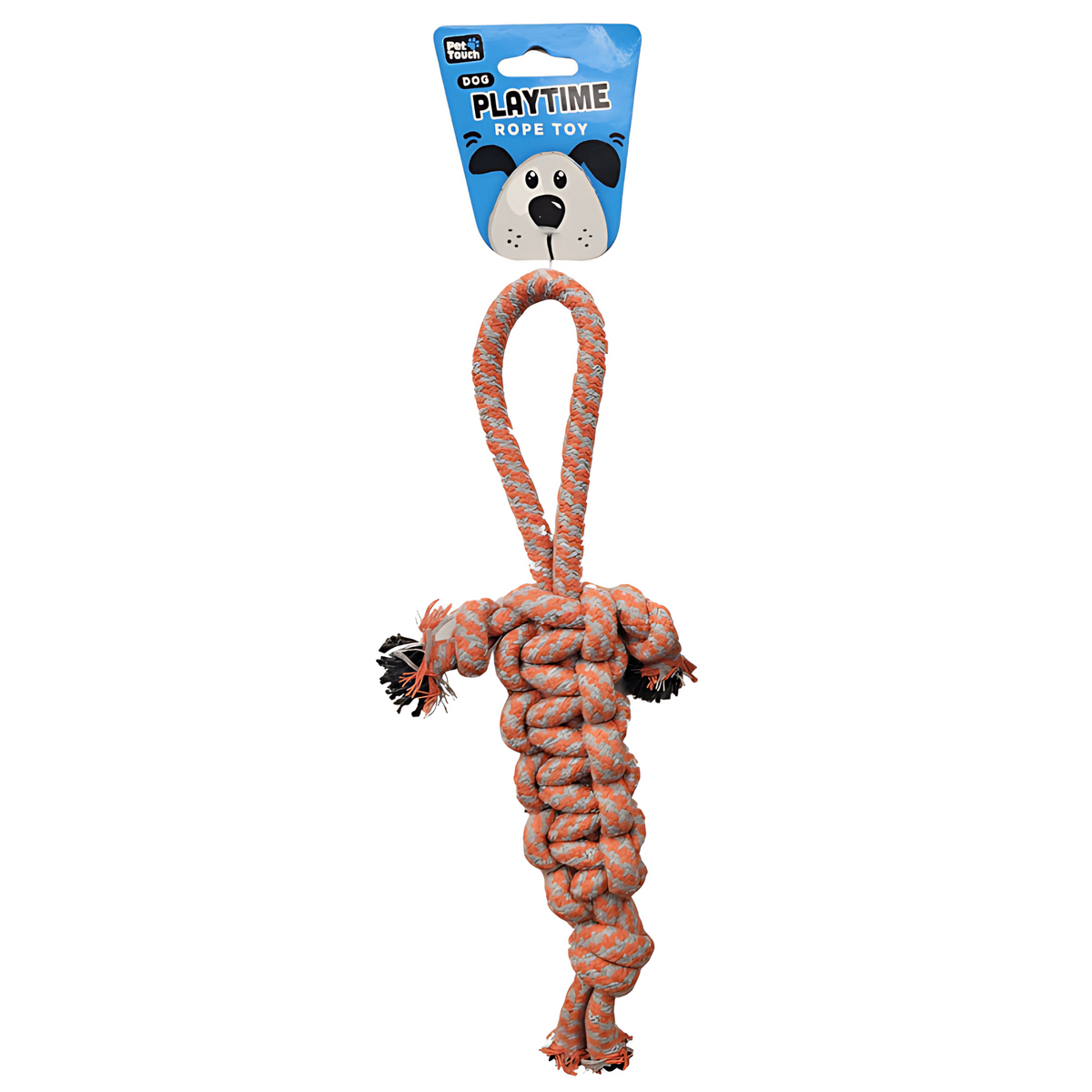 Pet Touch Assorted Braided Rope with Handle Dog Toy(HT8410)