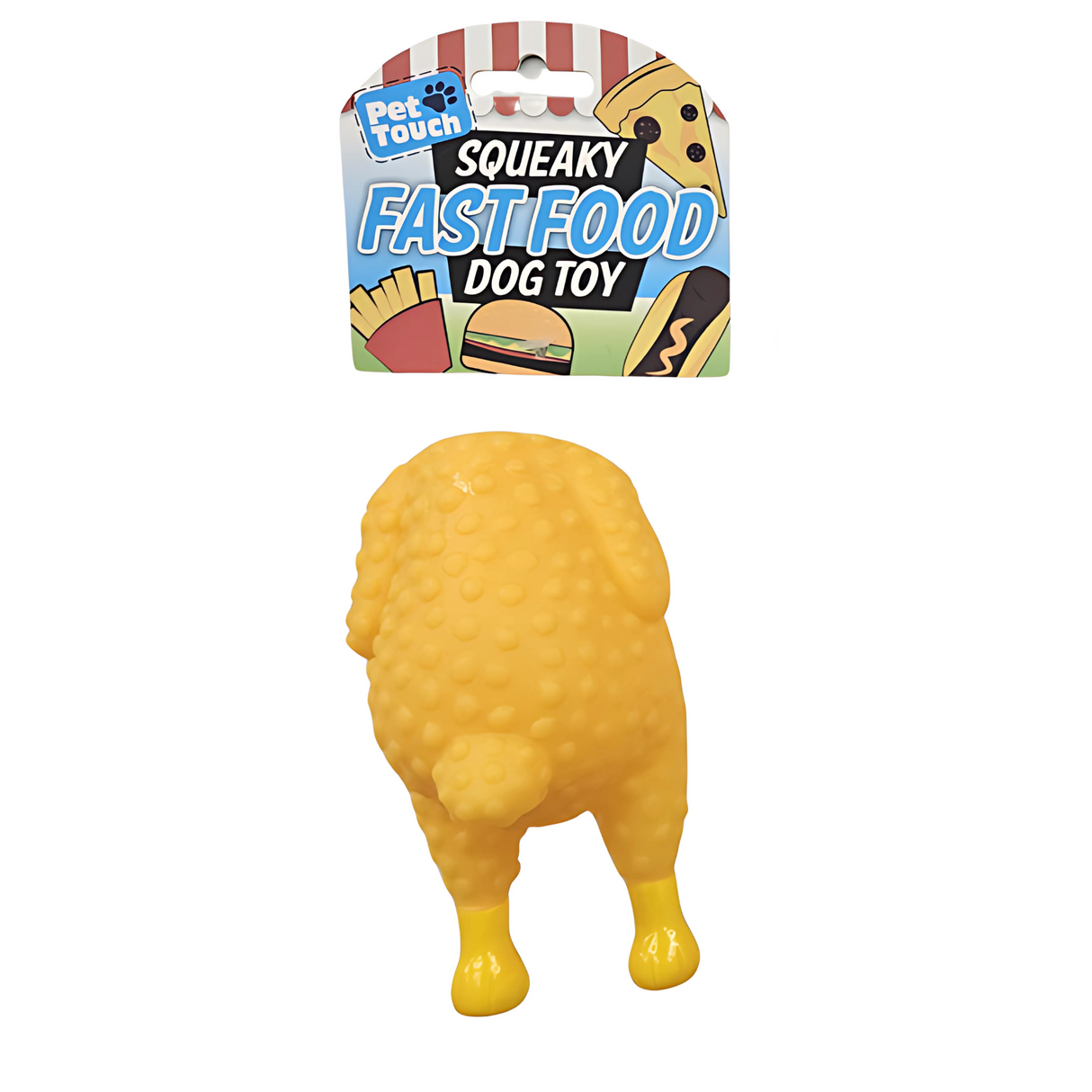 Pet Touch Squeaky Fast Food Assorted Dog Toy - Single (HT7052)