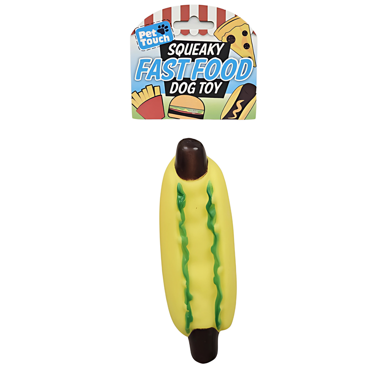 Pet Touch Squeaky Fast Food Assorted Dog Toy (HT7051)