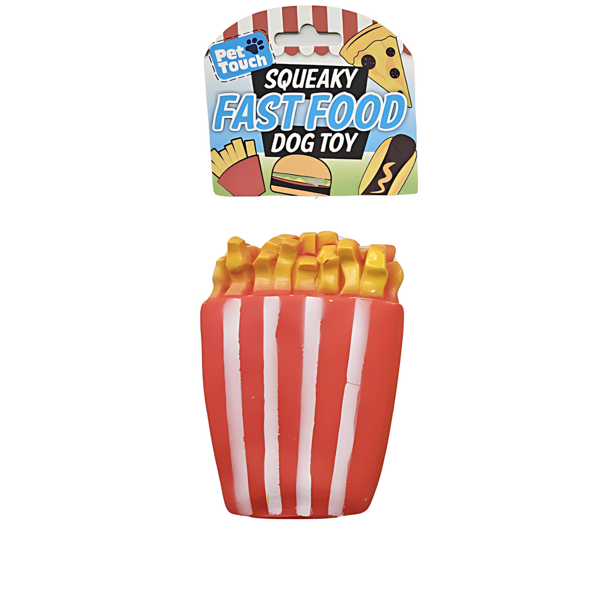 Pet Touch Squeaky Fast Food Assorted Dog Toy (HT7051)