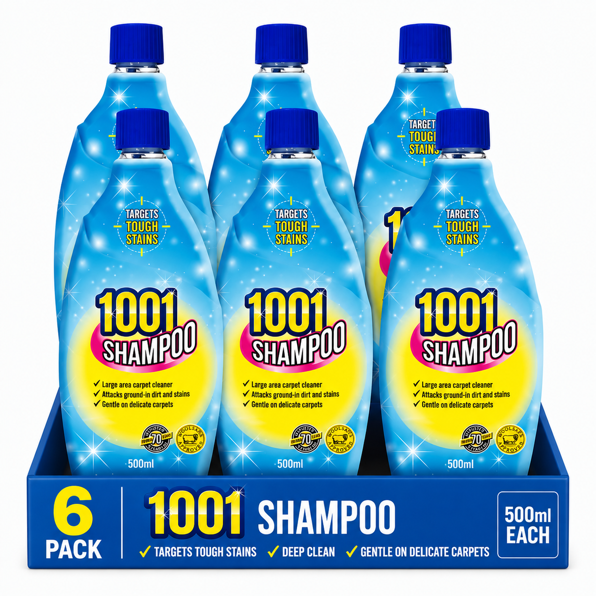 1001 Carpet Shampoo Cleaner 500ml | Pack of 6
