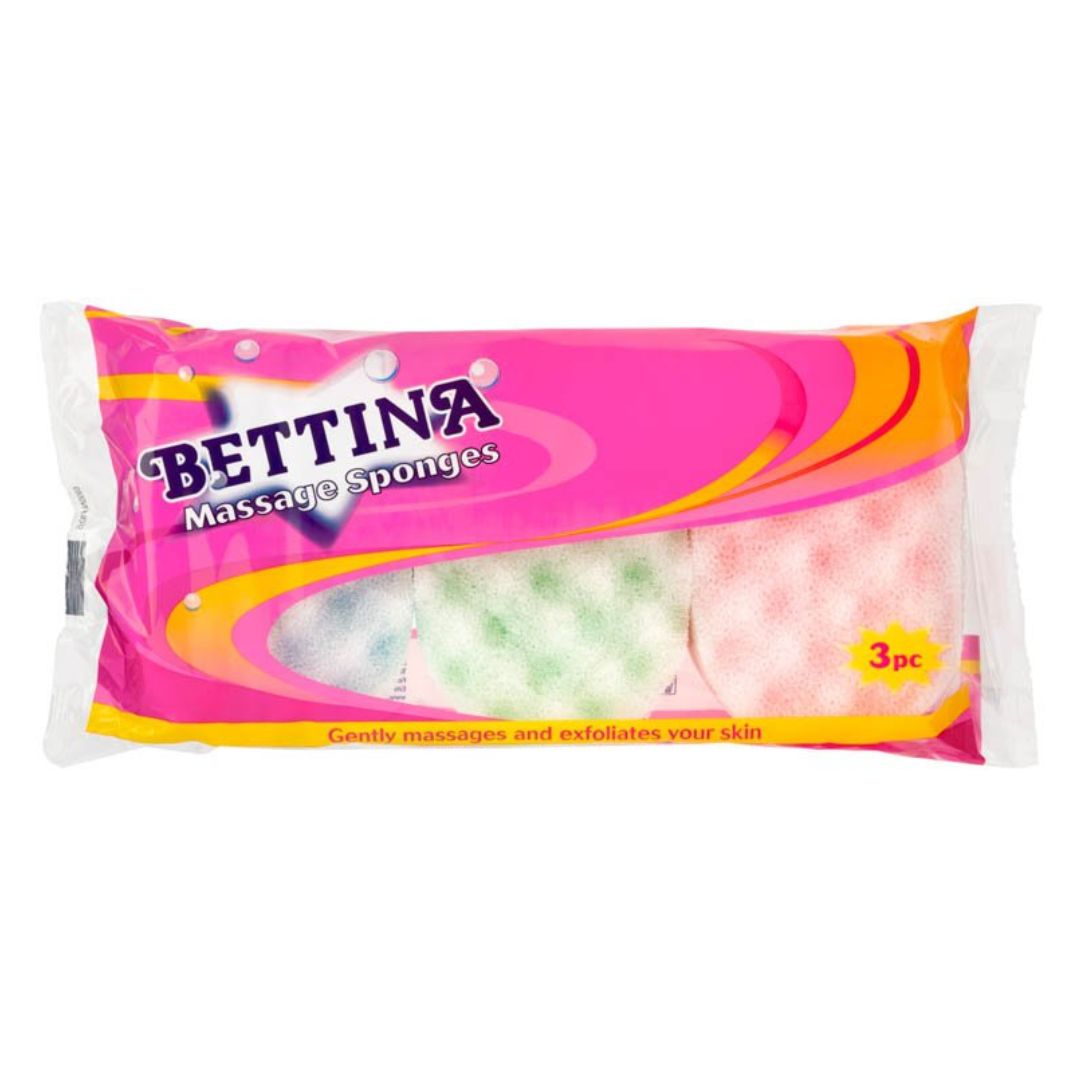 Bettina Massage Sponges - Pack of 3