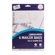 A4 Sized Medium White Mailer Bags | 240 x 320mm - Pack of 6