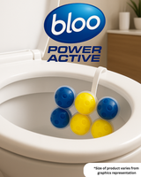 Pack of 6 Bloo Power Active Lemon Twin Toilet Rim Block (2 x 50g)