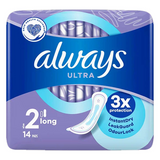 Always Ultra Long (Size 2) Sanitary Pads 14s