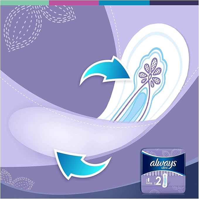 Always Ultra Long (Size 2) Sanitary Pads 14s