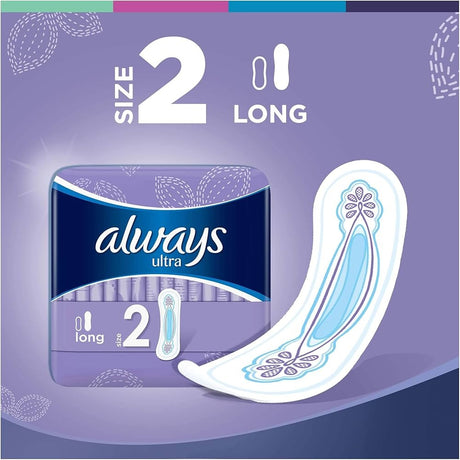 Always Ultra Long (Size 2) Sanitary Pads 14s