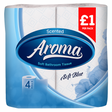 Aroma Scented Soft Blue 2ply Toilet Rolls - Pack of 4 Rolls