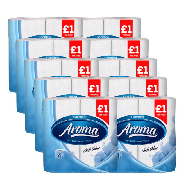 Aroma Scented Soft Blue 2ply Toilet Rolls | 40 Rolls
