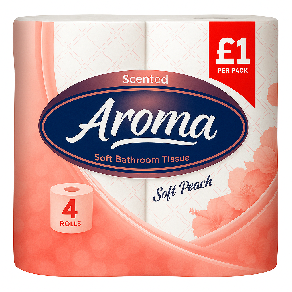 Aroma Scented Soft Peach 2ply Toilet Rolls