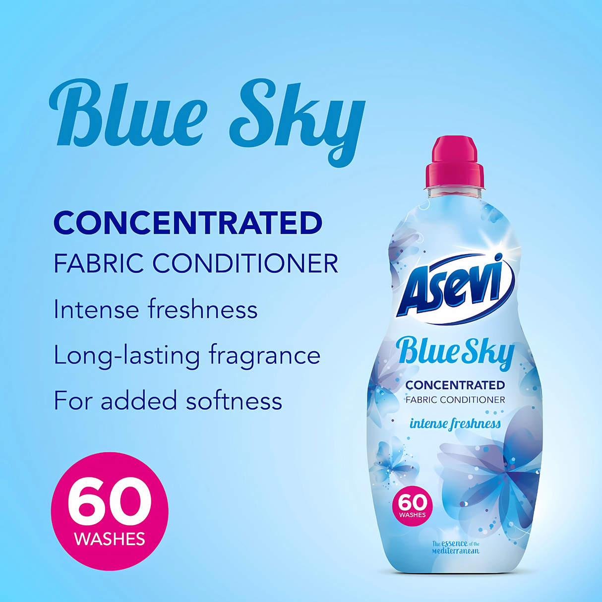 Asevi Blue Sky Fabric Conditioner 1380ml (60 Washes)