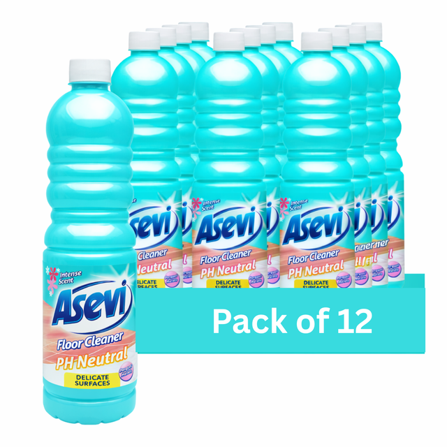 Asevi PH Neutral Floor Cleaner 1 Litre | Pack of 12