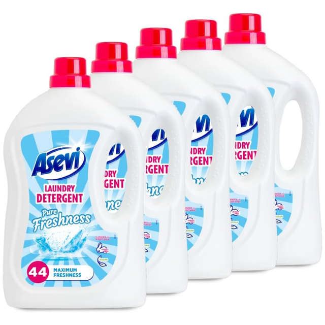 Asevi Pure Freshness Laundry Detergent 2376ml (44 Washes) | Pack of 5