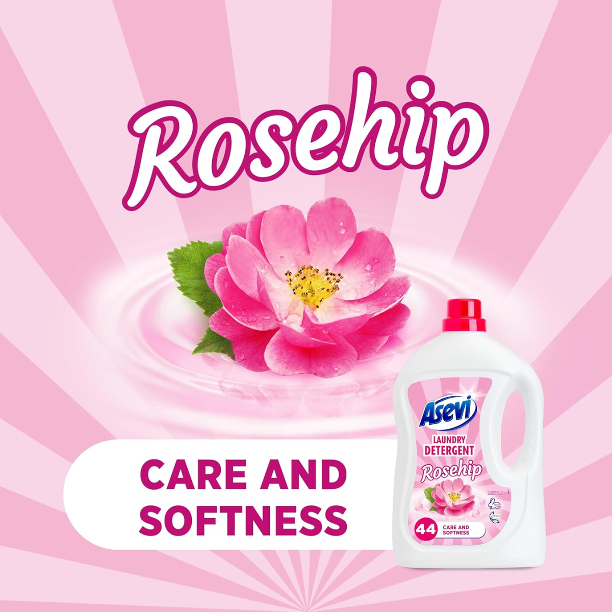 Asevi Rosehip Laundry Detergent 2376ml (44 Washes)