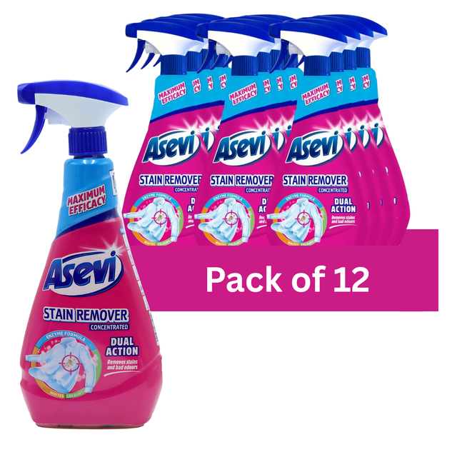 Asevi Stain Remover Concentrated Spray 720ml | Pack of 12
