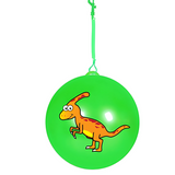 Assorted Dinosaur PVC Football Keychains 90g
