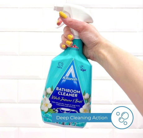 Astonish Bathroom Cleaner White Jasmine & Basil Spray 750ml