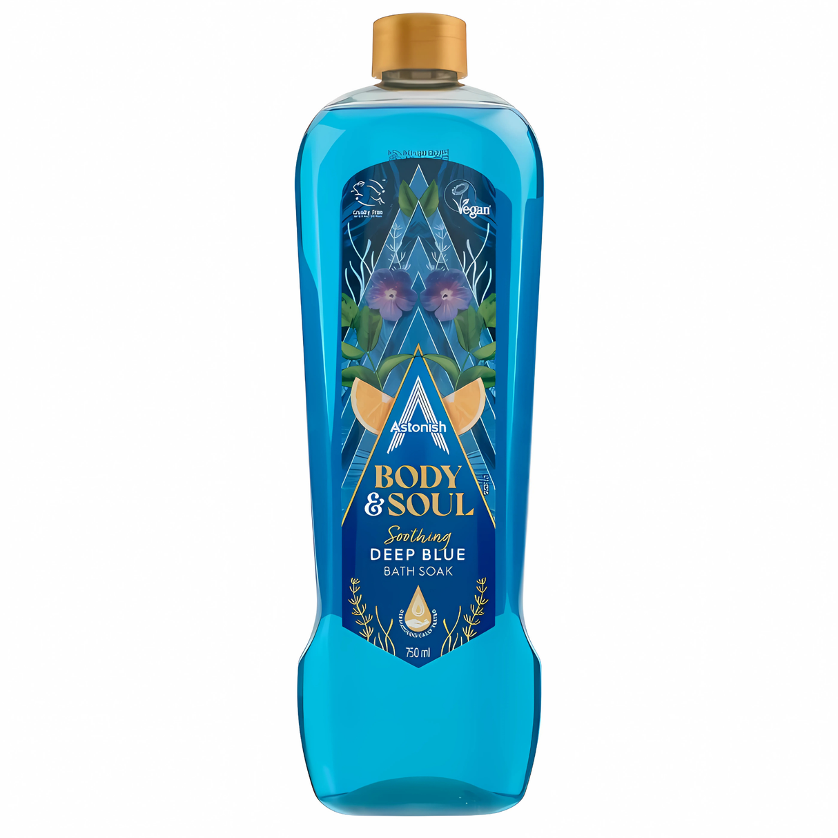 Astonish Body & Soul Soothing Deep Blue Bath Soak 750ml