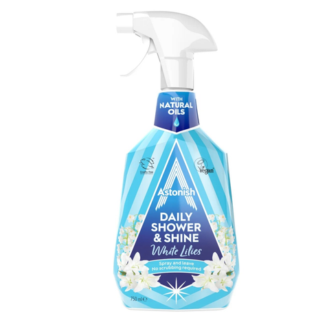 Astonish Daily Shower & Shine White Lillies Spray 750ml