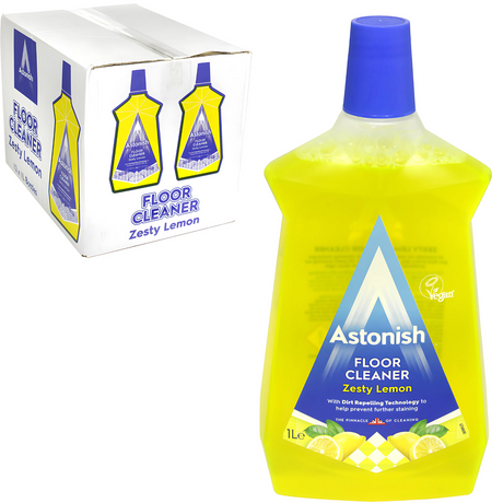Astonish Zesty Lemon Floor Cleaner 1L | Pack of 12