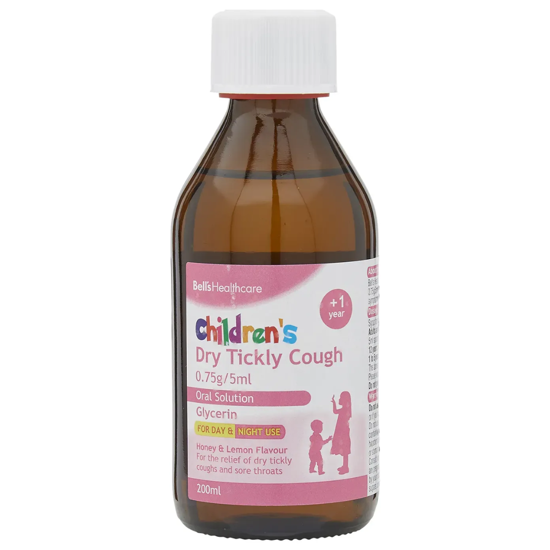 Bell's Children's Dry Tickly Cough Glycerin Syrup 200ml