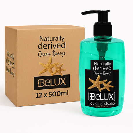 Belux Liquid Hand Soap Ocean Breeze 500ml - Pack Of 12