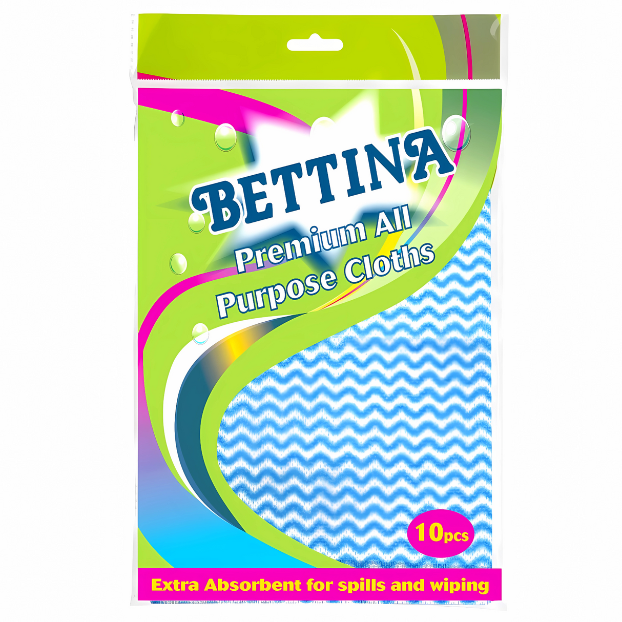 Bettina All Purpose Cleaning Cloths - Pack of 10