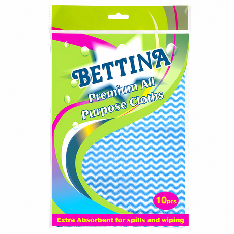 Bettina All Purpose Cleaning Cloths - Pack of 10