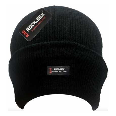 Black Thermal Insulated Mens Hat HAI-703