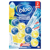 Bloo Power Active Lemon Twin Toilet Rim Block (2 x 50g)