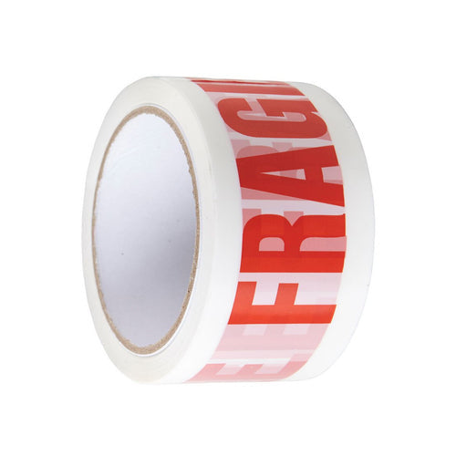 Boxes2u Fragile Adhesive 48mm x 66m Packaging Tape (2 Inch x 72 Yards)