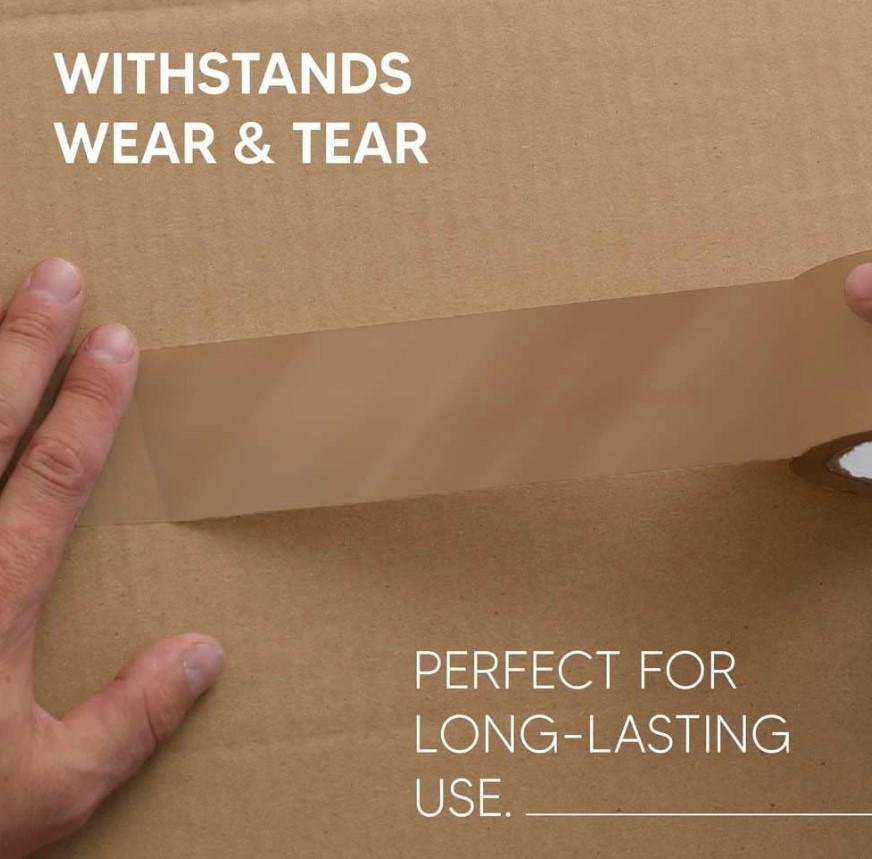 Boxes2u Pack of 6 - Brown Adhesive 48mm x 66m Packaging Tape (2 Inch)