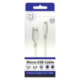 C3 High-Speed Data Sync & Charge Micro USB 1M Rounded USB Cable (02275)