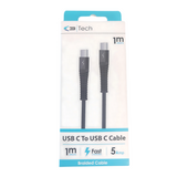 C3 High-Speed Data Sync & Charge Type C to Type C - 1M Braided Cable (09465)