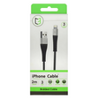 C3 iPhone Lightening Charge 2M Braided Cable (08055)
