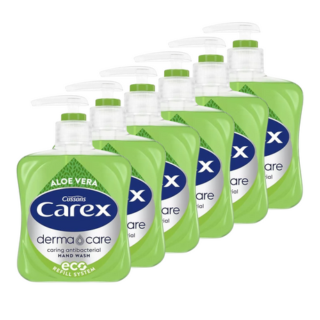 Carex Aloe Vera Antibacterial Hand Wash 250ml | Pack of 6