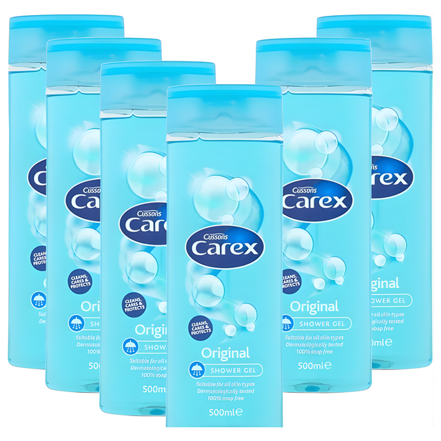 Carex Original Shower Gel 500ml  | Pack of 6