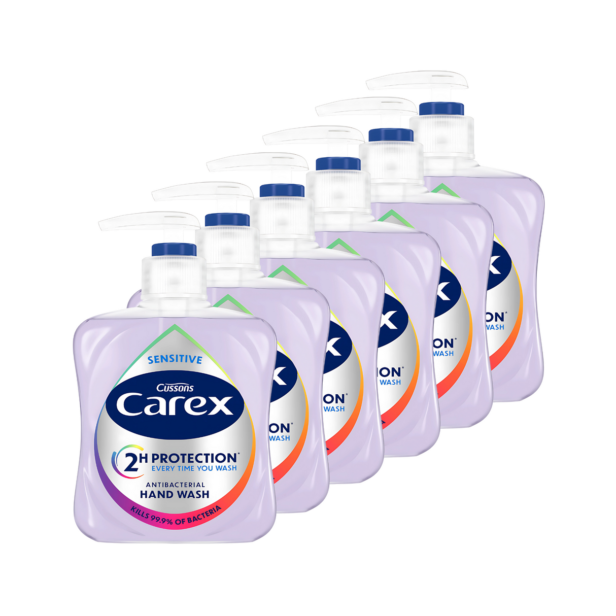 Carex Sensitive Antibacterial Hand Wash 250ml | Pack of 6