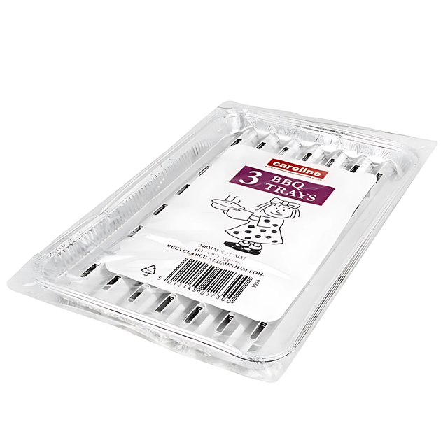 Caroline BBQ Trays 340x220mm | Pack of 3 (1050)